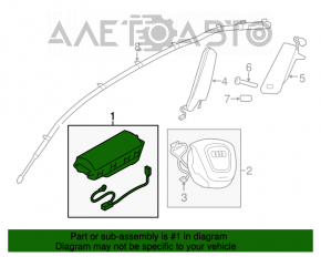 Подушка безопасности airbag пассажирская в торпеде Audi Q5 8R 09-17