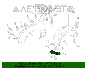 Решетка переднего бампера правая Audi A4 B8 08-12 дорест новый неоригинал