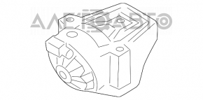 Подушка двигуна права Audi A4 B8 08-16 без датчика 2.0T потріскана