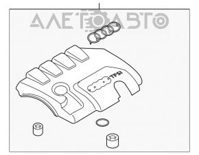 Накладка двигателя Audi Q5 8R 09-17 2.0T сломаны крепления
