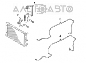 Трубка охлаждения маслянной системы Audi A4 B8 08-16 2.0T выпуск