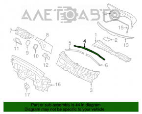 Розпірка передніх стояків центр Audi Q5 8R 09-17