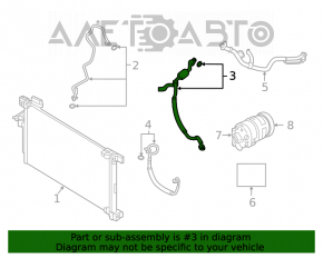 Трубка кондиционера компрессор-печка Nissan Altima 19- 2.5