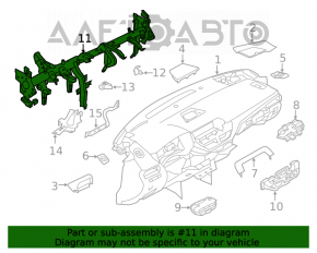Труба подторпедная усиление Nissan Altima 19-