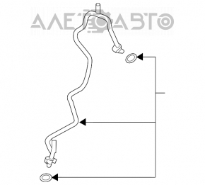 Трубка кондиціонера пічка-Конденсер Nissan Altima 19-