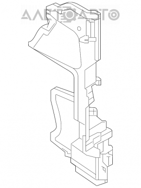 Дефлектор радиатора правый Nissan Altima 19- 2.5