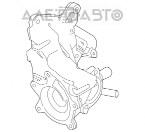 Кришка корпусу термостата Nissan Altima 19-2.5