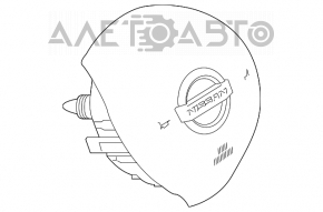 Подушка безопасности airbag в руль водительская Nissan Altima 19- ржавый пиропатрон