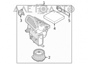 Мотор вентилятор печки Nissan Altima 19-