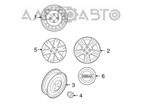 Запасное колесо докатка Nissan Altima 19- R16
