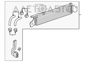 Радиатор охлаждения акпп Chevrolet Cruze 11-15 1.4т, 1.8, 2.0т