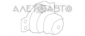 Клык усилителя заднего бампера правый Nissan Versa Note 13-19