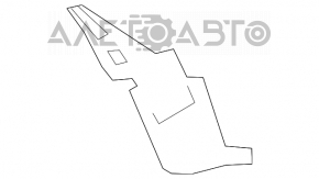 Подкрылок задний левый Nissan Versa Note 13-16 дорест задняя часть