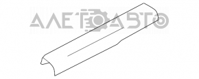 Накладка порога передня ліва Nissan Versa Note 13-19 чорна, потерта
