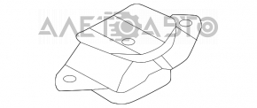 Подушка двигуна ліва Nissan Versa Note 13-19 1.6 новий OEM оригінал