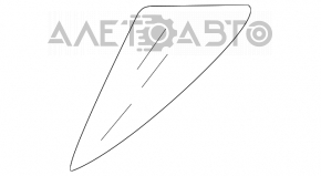Скло дверей трикутник без ущільнювача заднє ліве Acura ILX 13-