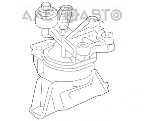 Подушка двигателя правая Acura ILX 13-15 потресканная