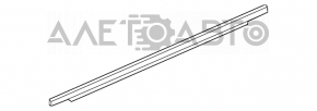 Молдинг двері-скло центральний передній прав GMC Terrain 10-17 хром