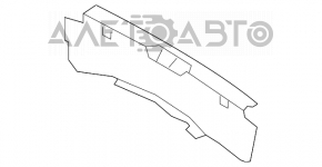Накладка проема багажника Ford Flex 09-19 черн, царапины