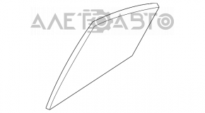 Скло дверей трикутник із ущільнювачем заднє ліве Mazda 3 14-18 BM