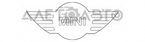 Емблема капота Mini Cooper Countryman R60 10-16 зламані кріплення