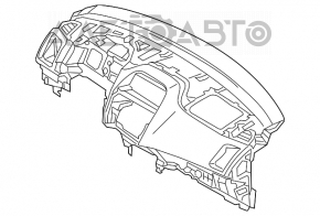Торпедо передняя панель без AIRBAG Mitsubishi Outlander Sport ASX 13-14 черн