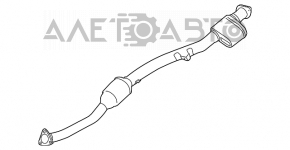 Приймальна труба з каталізатором Subaru Outback 10-14 3.6