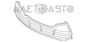 Нижняя решетка переднего бампера Hyundai Veloster 12-17 под птф