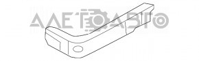 Кріплення переднього бампера ліве Infiniti JX35 QX60 13-15 злам креп