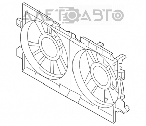Диффузор кожух радиатора голый Subaru Impreza 17- GK