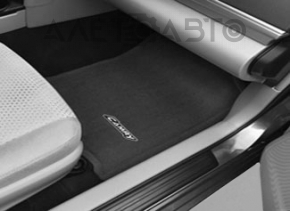 Комплект килимків Toyota Camry v50 12-14 usa чорний ганчірка