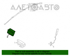 Подушка безпеки airbag пасажирська в торпеді Ford Flex 09-19