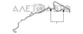 Трубка кондиціонера конденсер-компресор перша Toyota Highlander 08-13 2.7 3.5