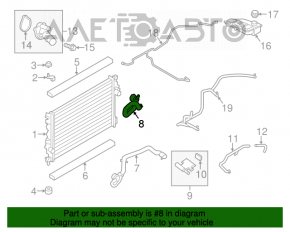 Патрубок охлаждения верхний Ford Escape MK3 13-19 2.5