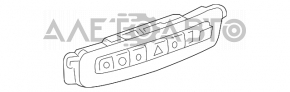 Панель кнопок аварійки Infiniti QX30 17- з підігрівом сидінь