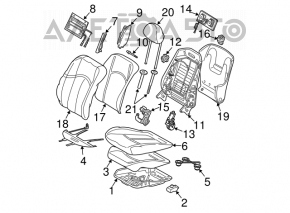 Подушка безпеки airbag сидіння прав Mercedes W211