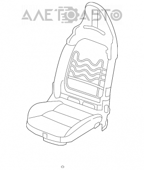 Водительское сидение Infiniti QX30 17- без airbag, sport, кожа черн