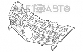 Решетка радиатора grill Toyota Prius 30 13-15 рест, трещины