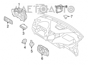 Кнопка відкриття кришки багажника Hyundai Azera 12-17