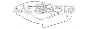 Пасажирське сидіння Honda CRV 12-14 без airbag, ганчірка сіра