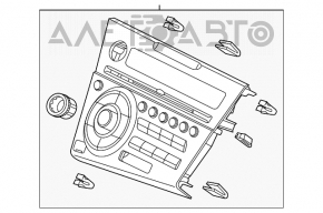 Магнітофон радіо Honda CRZ 11-16