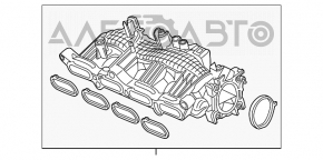 Коллектор впускной Honda Civic X FC 16-21 1.5T
