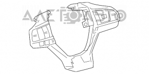 Кнопки управління на кермі Lexus ES300h ES350 16-18 рест