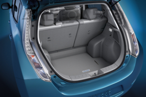 Килим багажника Nissan Leaf 13-17 сірий, під хімчистку