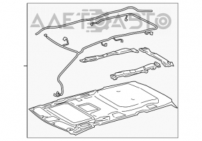 Обшивка стелі Toyota Sienna 11-20 сіра під люк