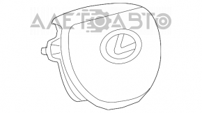 Подушка безпеки airbag в кермо водійська Lexus ES300h ES350 16-18 рест