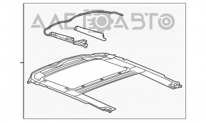 Механізм люка рама Chevrolet Malibu 13-15