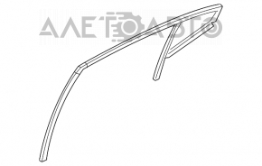 Ущільнювач скла задній правий Hyundai Elantra AD 17-20