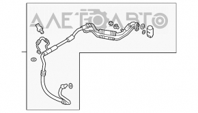 Трубка кондиціонера пічка-Конденсер Hyundai Elantra AD 17-20 2.0