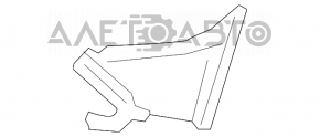 Воздуховод бампера передний правый Hyundai Elantra AD 17-18 дорест под птф